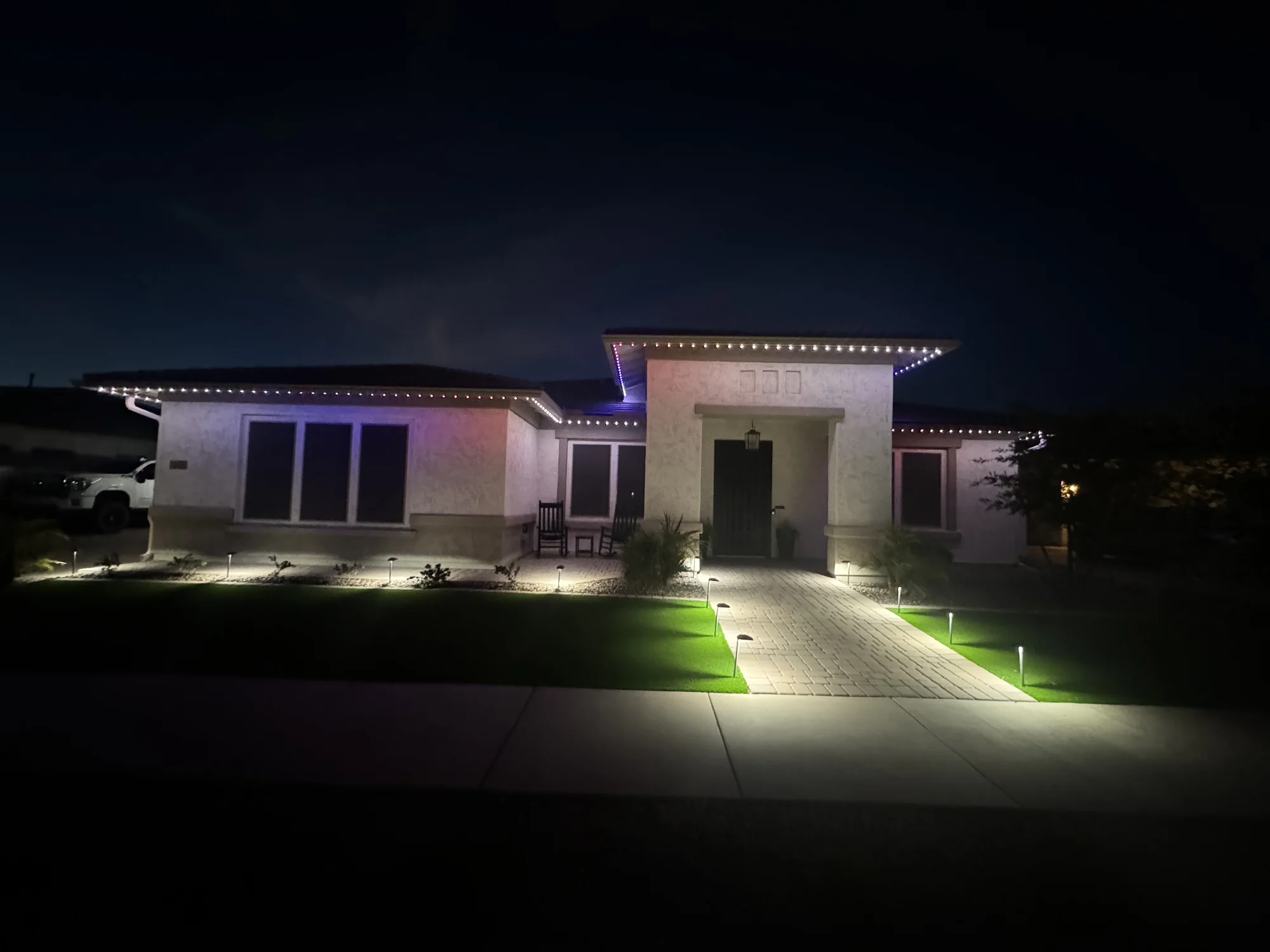 Architectural accent LED lighting for home features